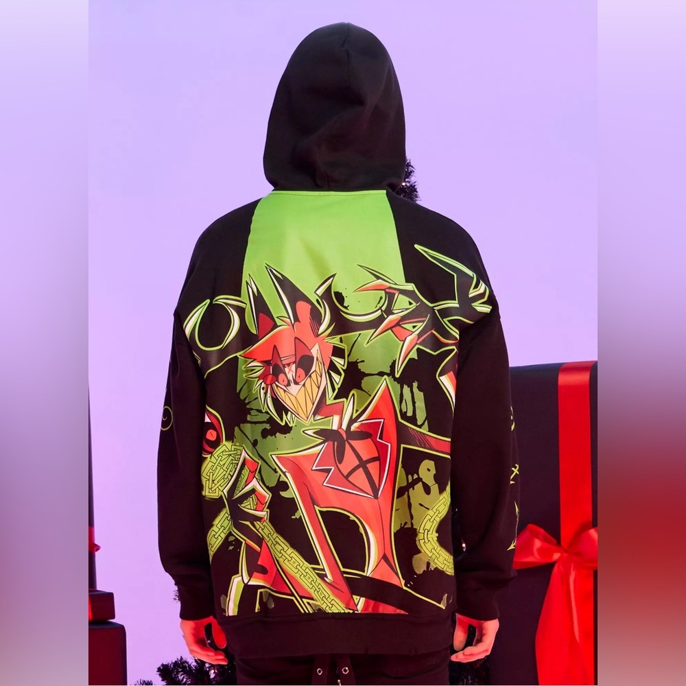 Hazbin‎ Hotel Alastor Chain Hoodie Hot Topic